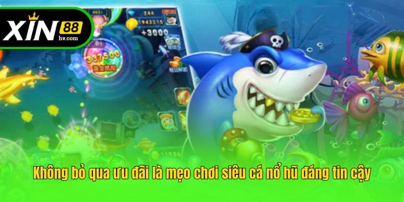 Không bỏ qua ưu đãi là mẹo chơi siêu cá nổ hũ đáng tin cậy